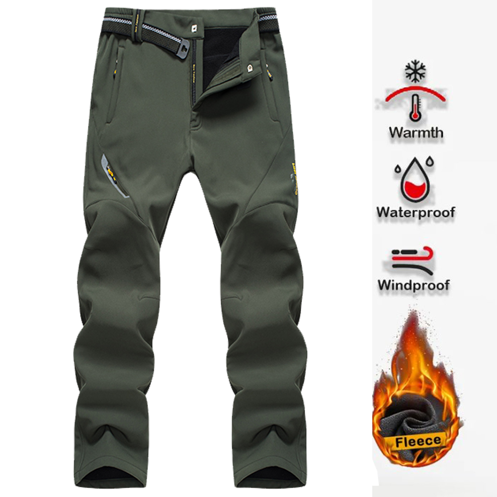 Winter Clothing Hiking - Pantalon de randonnée pour hommes, Softshell,