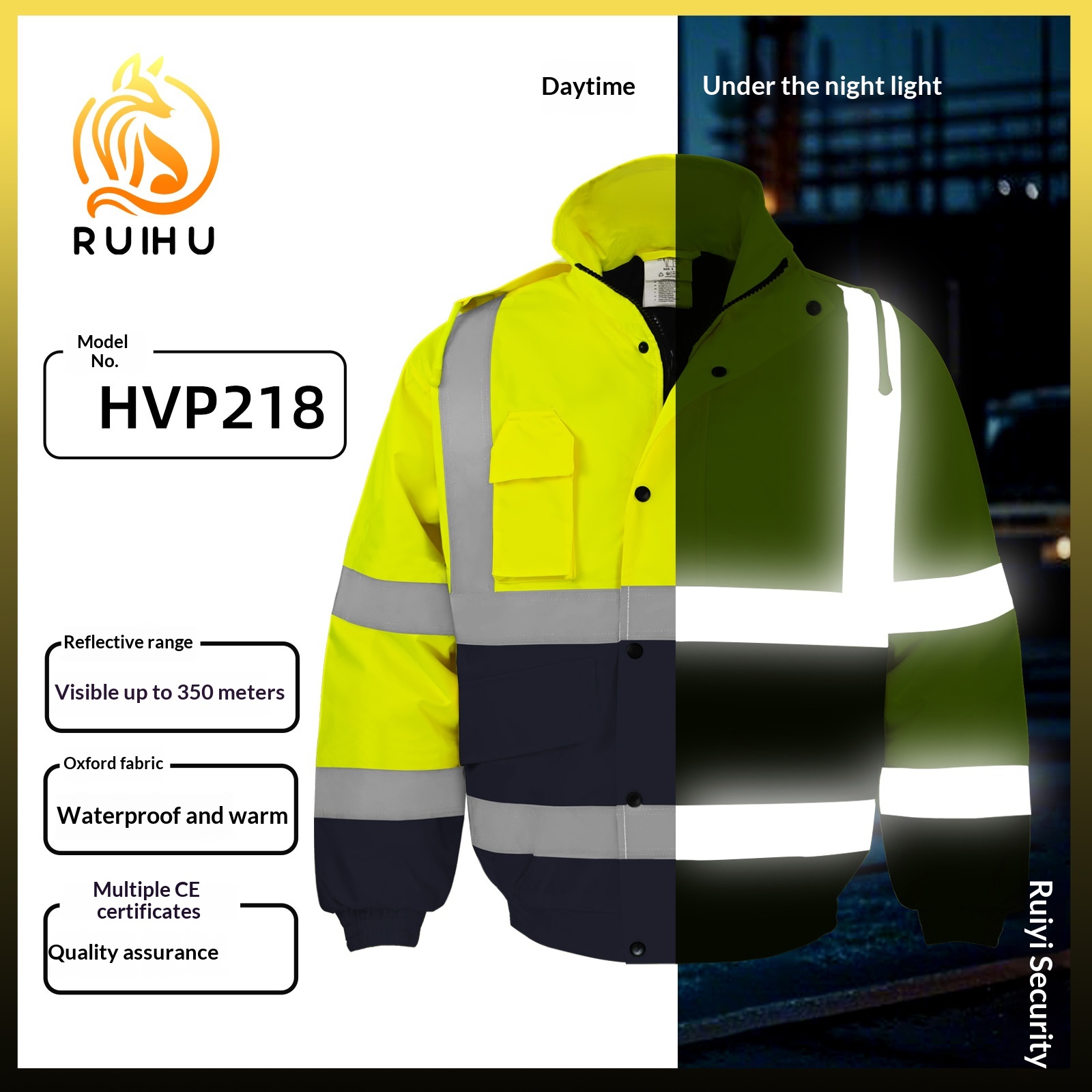 Winter Clothing Pk - Veste d'hiver haute visibilité pour homme,