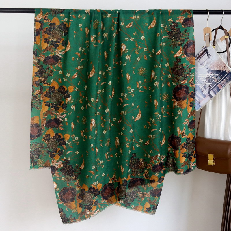 Châles longs en cachemire vert - Winter Clothing Hong Kong avis et prix